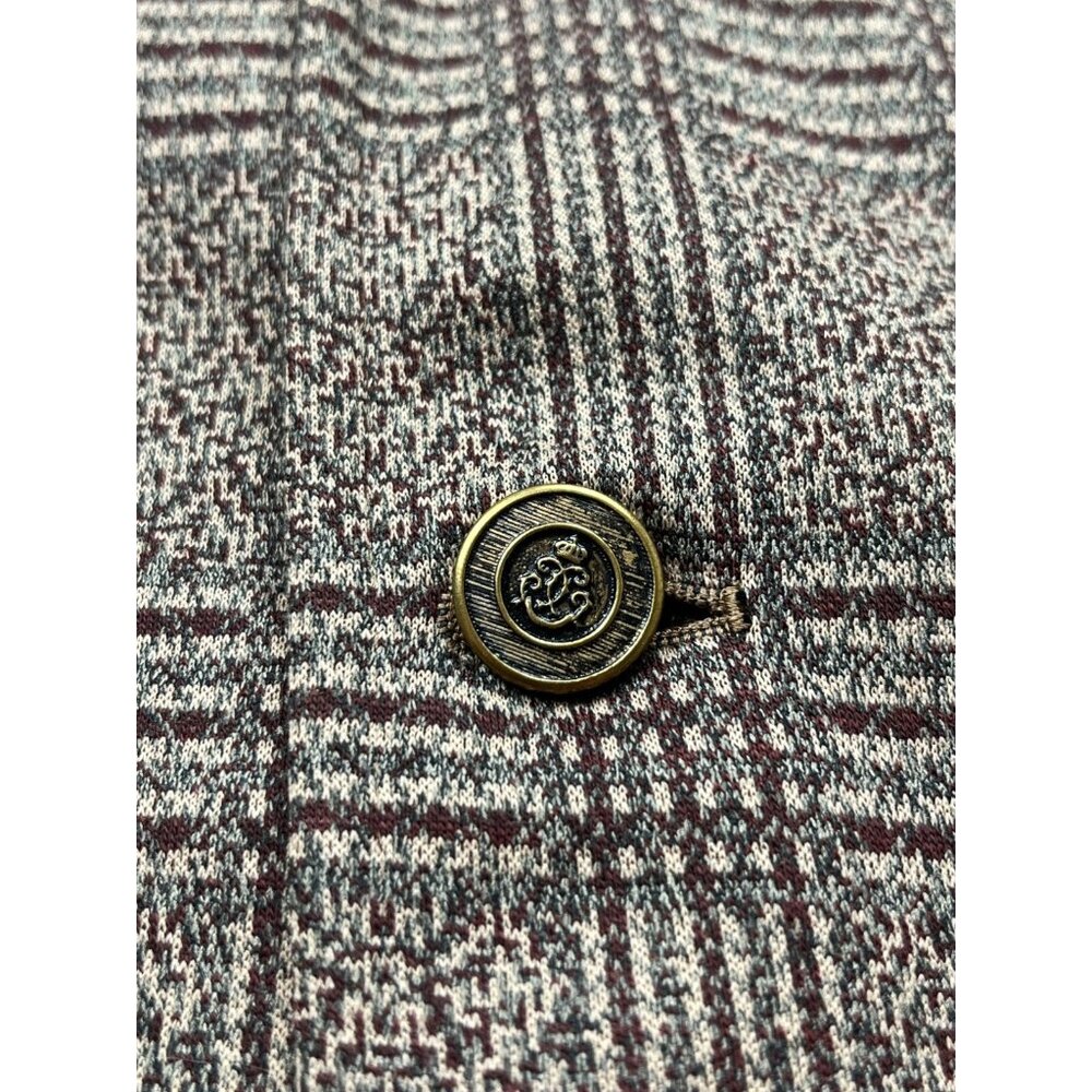 Vintage Botany 500 Blazer Men 42 Brown Glen Plaid Wool Sport Coat Classic Jacket - Picture 5 of 9